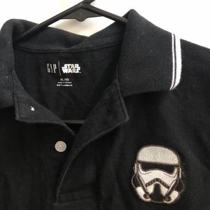 Gap Kids Star Wars stormtrooper polo shirt XL 12